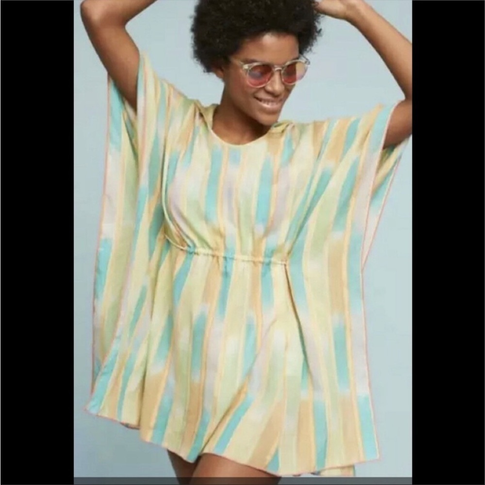 Anthropologie Lilka Hollie Batwing Sleeved Tunic Yellow Sz M/L